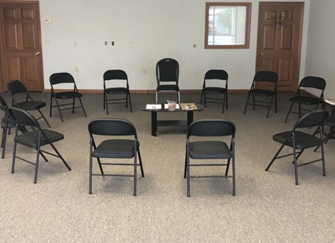 Group therapy room at KAV in West Cincinnati