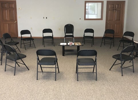 Group therapy room at KAV in West Cincinnati