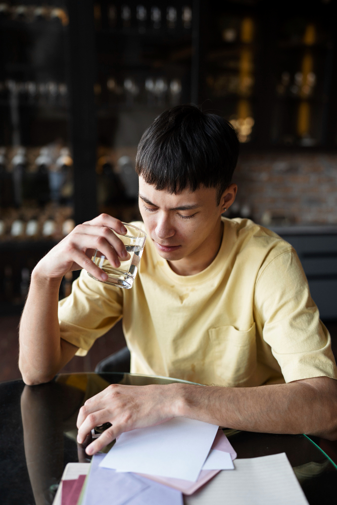 Woman addicted to opioids